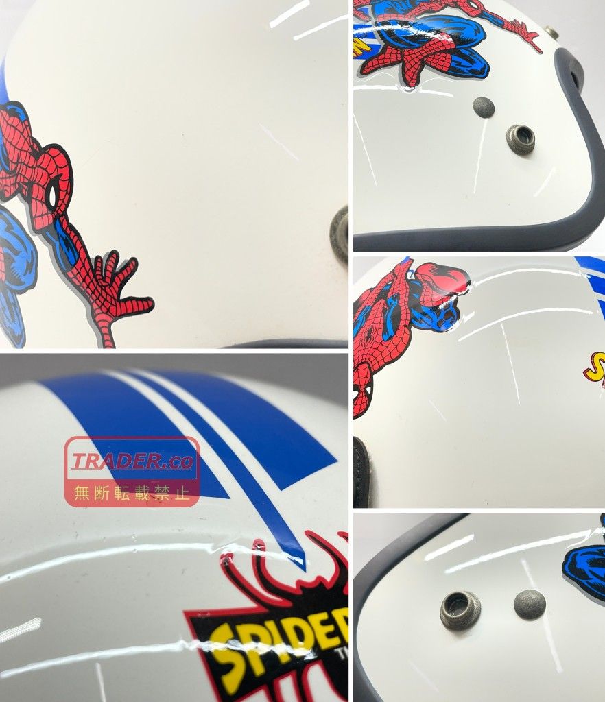 01w-6865 OGK Bob スパイダーマン ジェットヘルメット PSCマーク付き