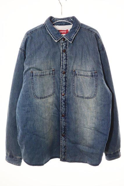 シュプリーム SUPREME 25AW FAUX SHEARLING LINED WORK SHIRT DENIM M シアリング ラインド ワーク シャツ デニム ボア 【ブランド古着ベクトル】【中古】☆AA★260615 22,275円