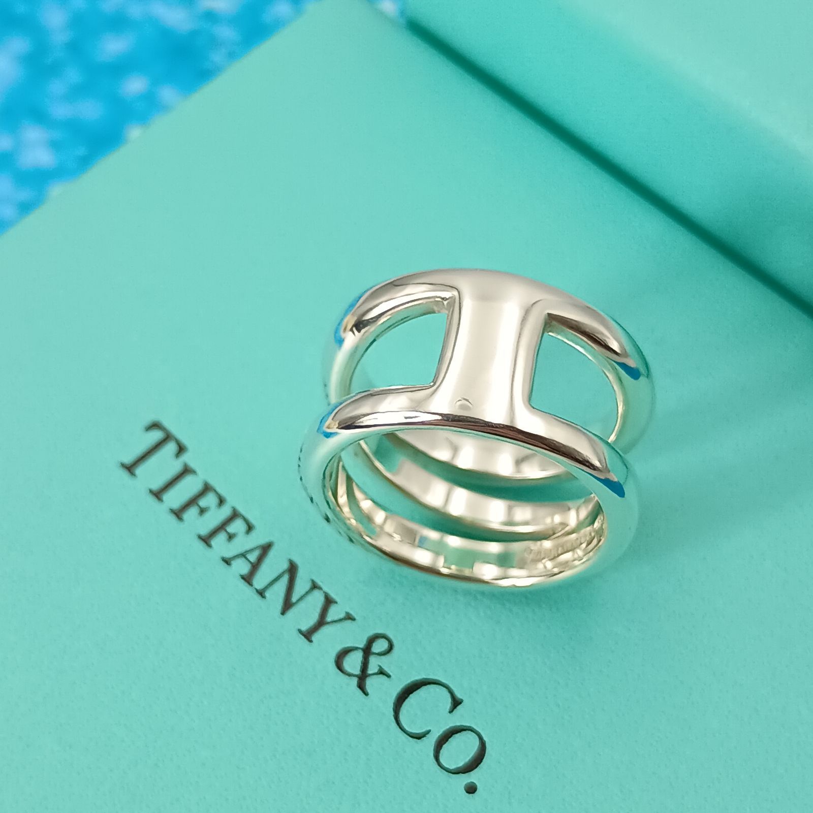 TIFFANY&Co. ティファニー 9号 ダイアゴナル リング 指輪 レディース