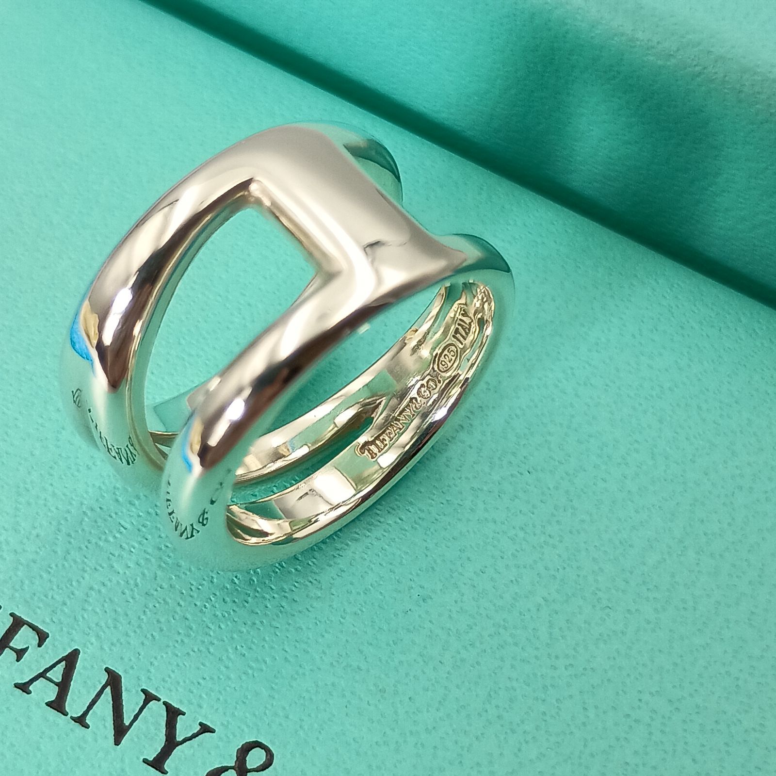 ティファニー tiffany ダイアゴナル リング 9号 sv925 TIFFANY&Co. ティファニー 9号 ダイアゴナル リング 指輪 レディース