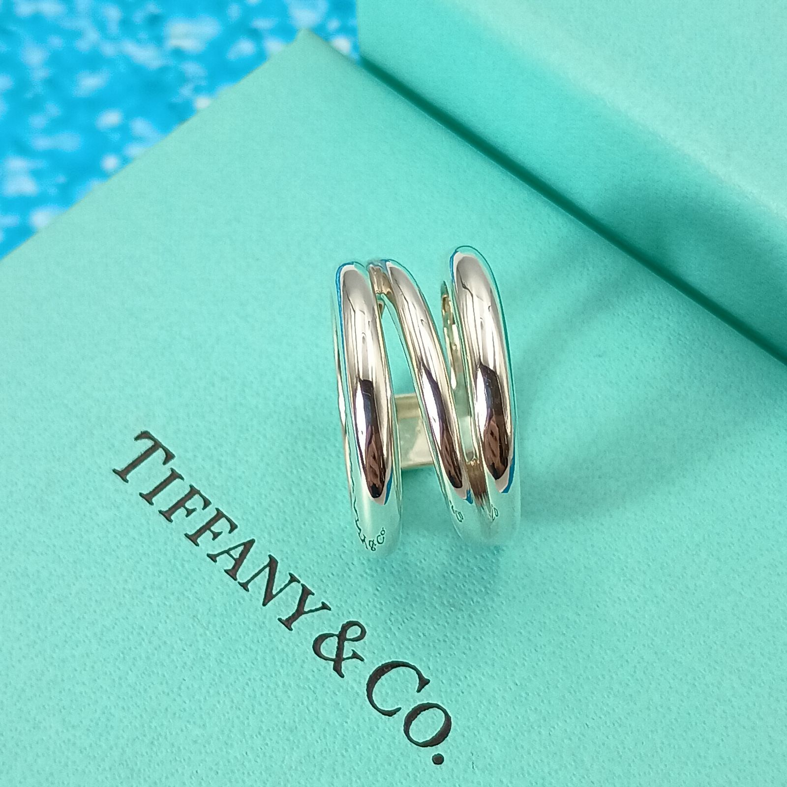 TIFFANY&Co. ティファニー 9号 ダイアゴナル リング 指輪 レディース