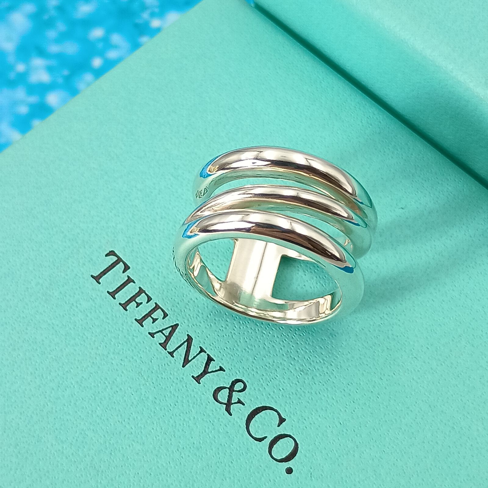 TIFFANY&Co. ティファニー 9号 ダイアゴナル リング 指輪 レディース