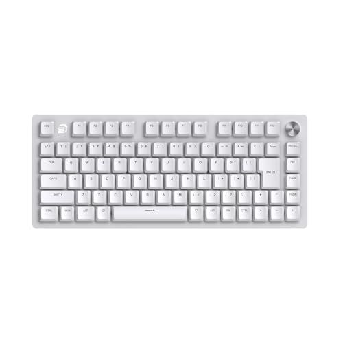 STORIA キーボード Comet 75 ラピッドトリガー ラピトリ ロープロファイル 日本語配列 ゲーミングキーボード 白 PBTキーキャップ 75% ポーリングレート 8000 Hz 対応 RGBライト 磁気軸 GATERON ホワイト 224406d9