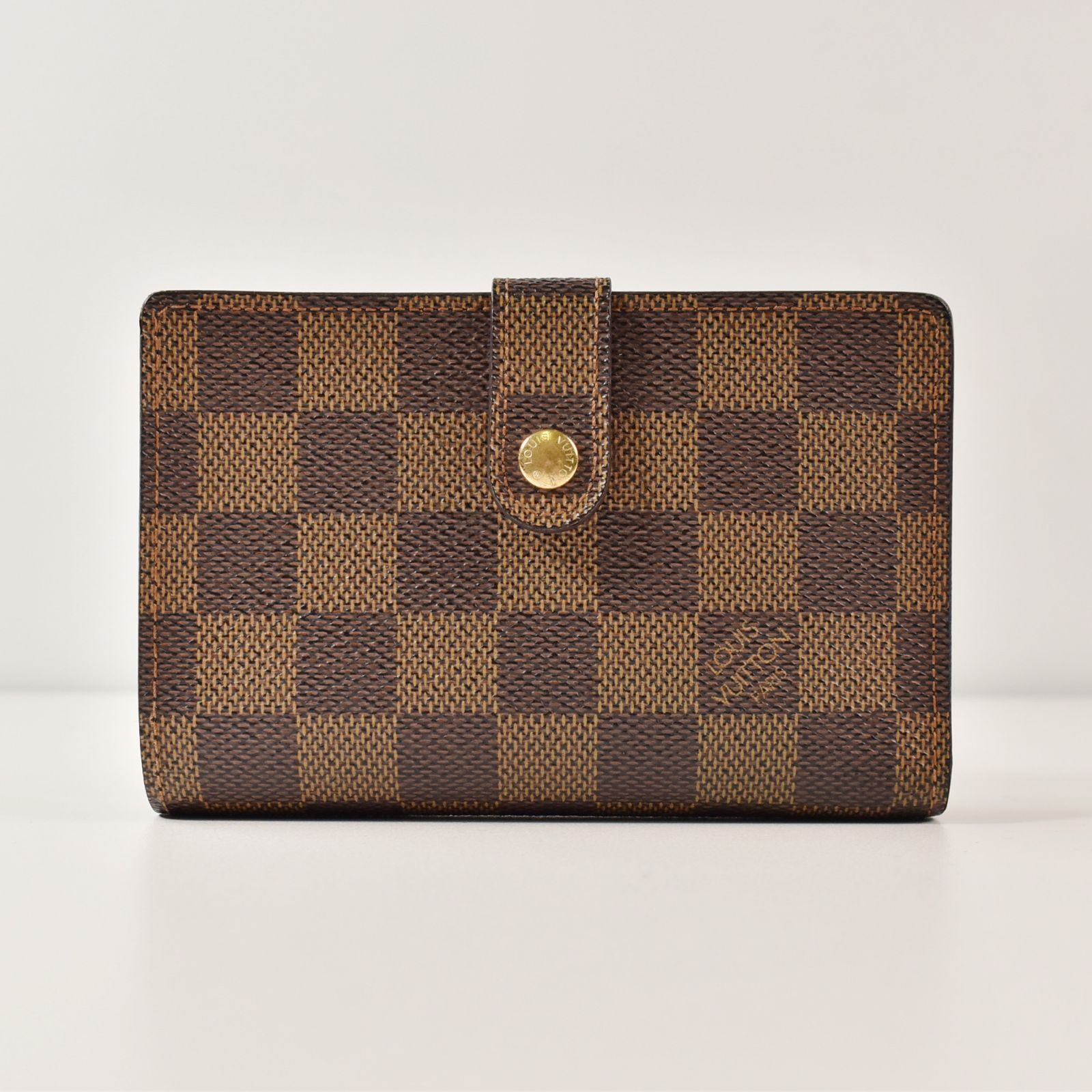 LOUIS VUITTON ルイヴィトン ダミエ コンパクトウォレット 財布 ポルトモネ ビエ ヴィエノワ N61664 ブラウン