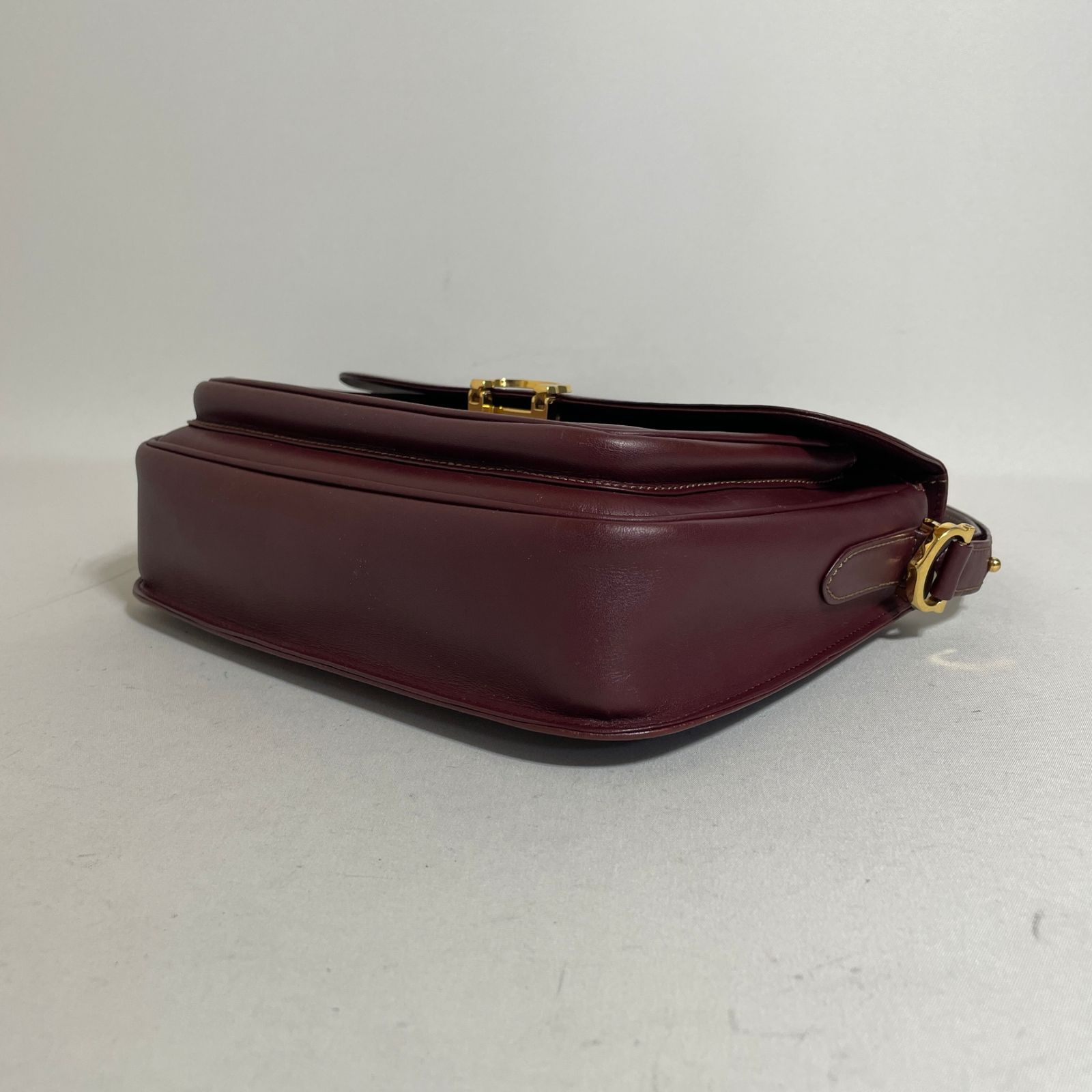 2605-148｜カルティエ マストライン ショルダーバッグ レザー ボルドー 
