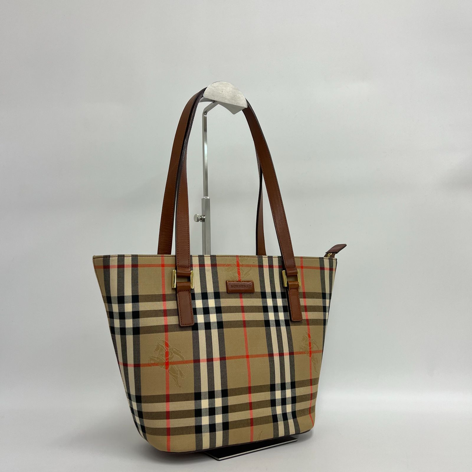 王道】Burberry バーバリー トートバッグ ショルダーバッグ ノバ