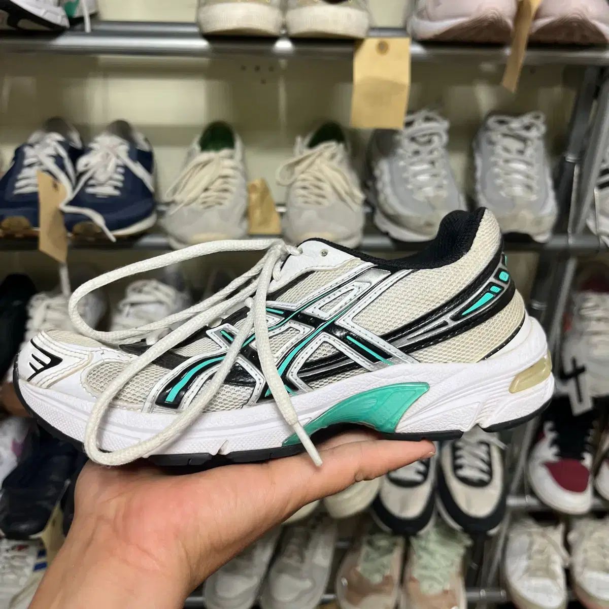 アシックス ゲル カヤノ 25 白 ミント 230