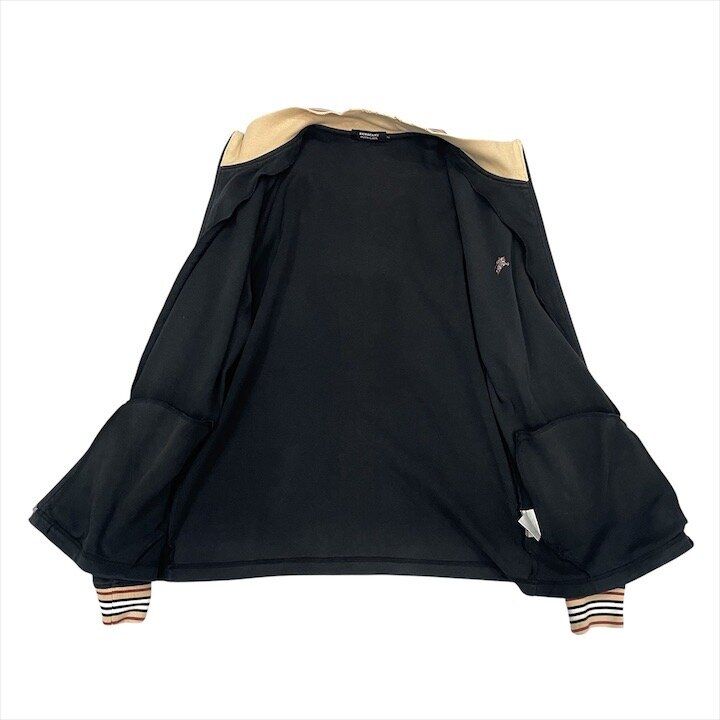 良品 Burberry バーバリー ブラックレーベル スウェット ジップアップ 