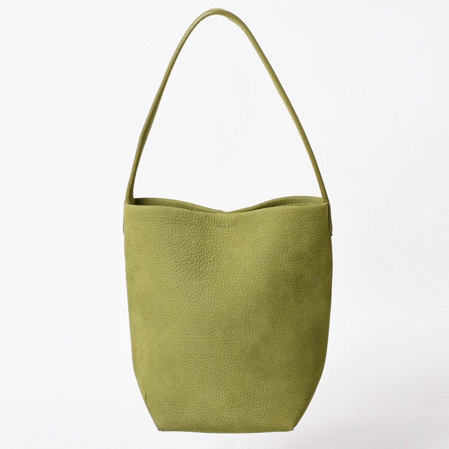 THE ROW ザロウ ハンドバッグ カーキ グリーン スモール N/S Park Tote パークトート W1314 L30 ヌバック 美品 中古 4a003899