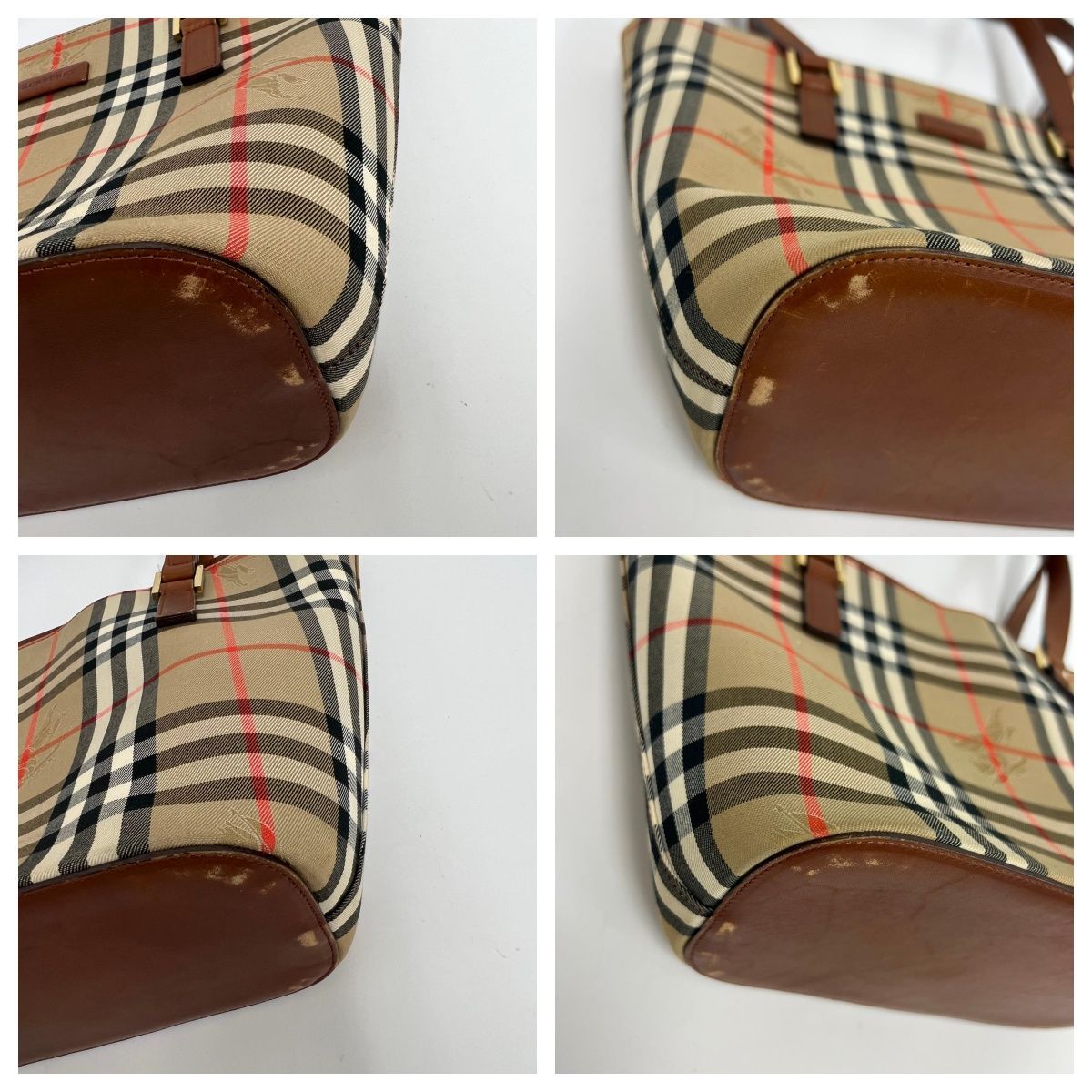 王道】Burberry バーバリー トートバッグ ショルダーバッグ ノバ