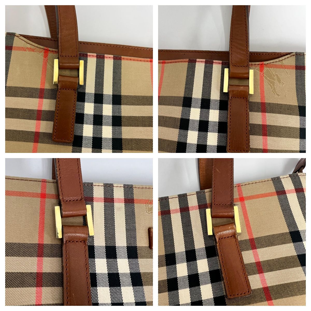 王道】Burberry バーバリー トートバッグ ショルダーバッグ ノバ