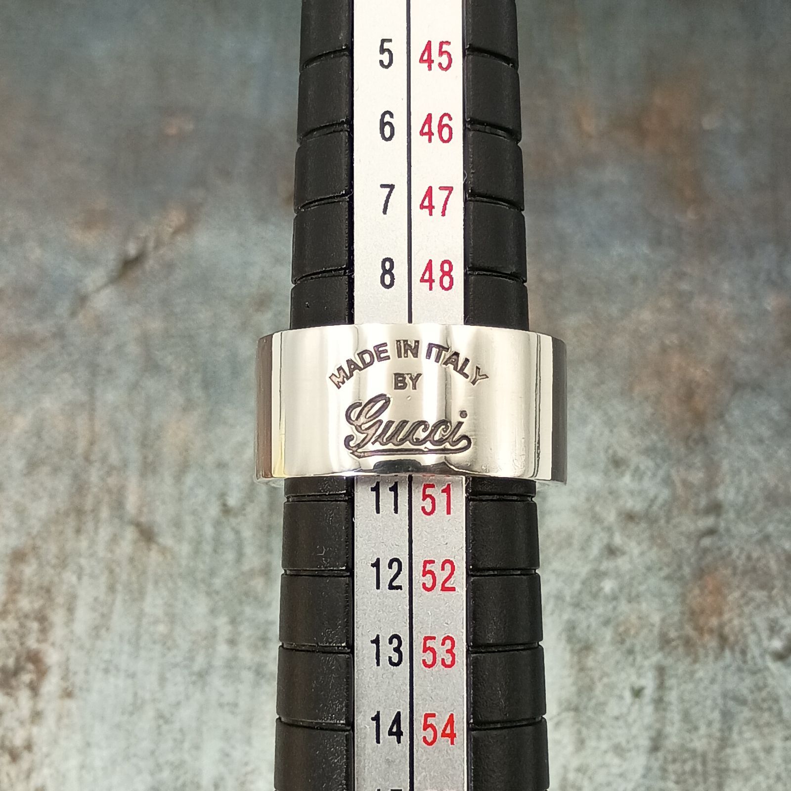GUCCI グッチ 10号 ロゴ リング 指輪 レディース 表記11号 シルバー925