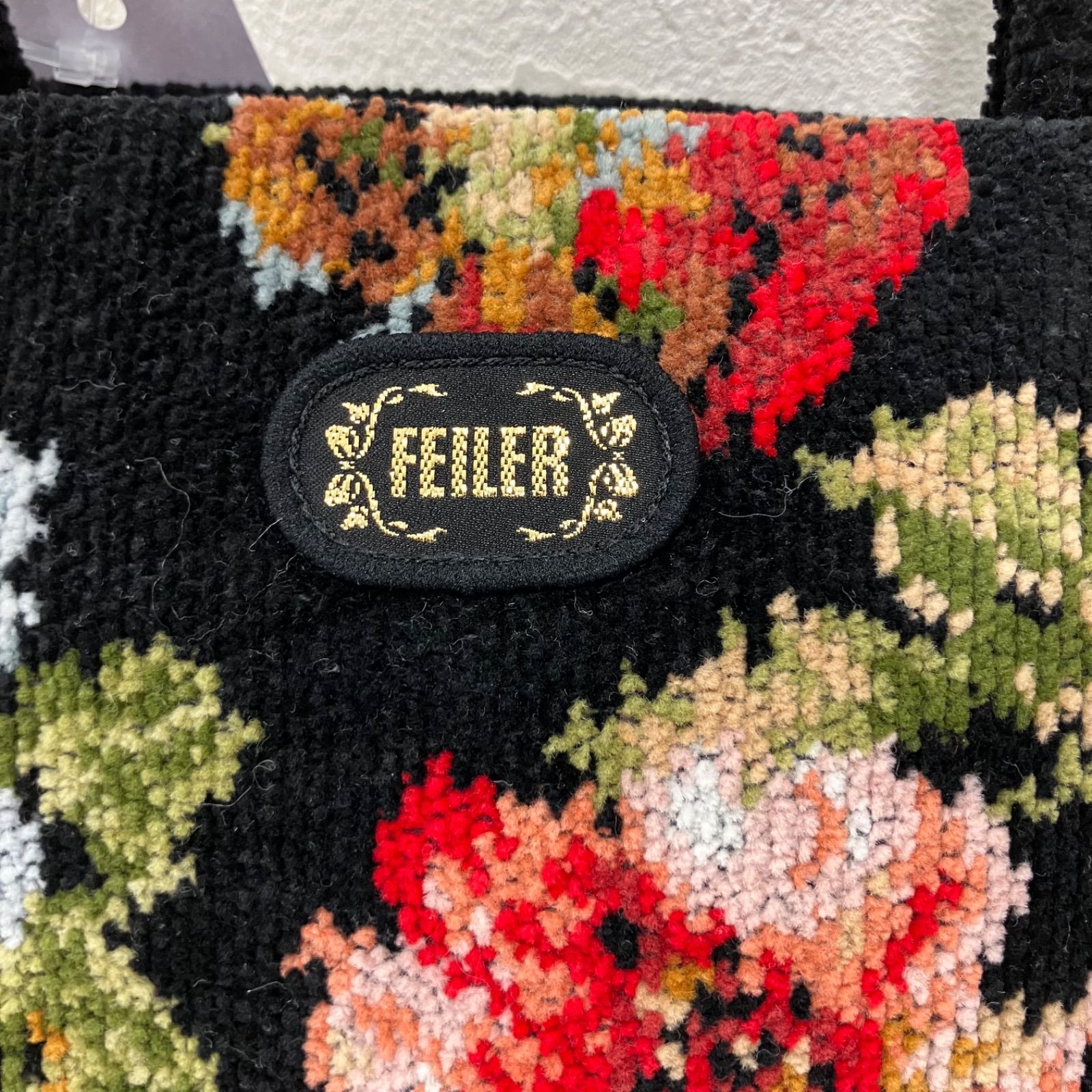 【FEILER】タグ付き新品✨️ トートバッグ ブラック 4240 FEILER フェイラー タグ付き トートバッグ ハンドバッグ ブラック