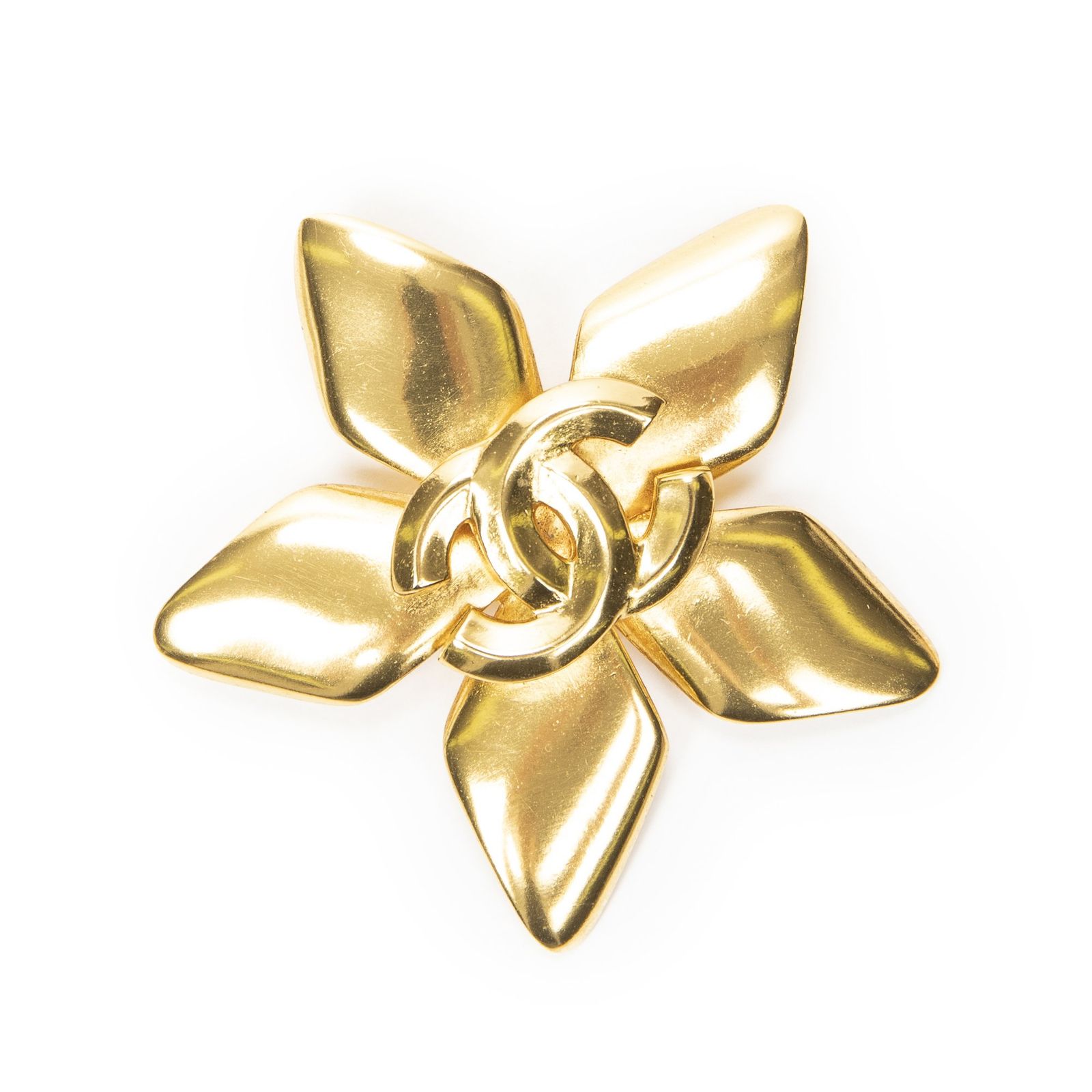[中古] CHANEL シャネルCC Star Brooch金金メッキA