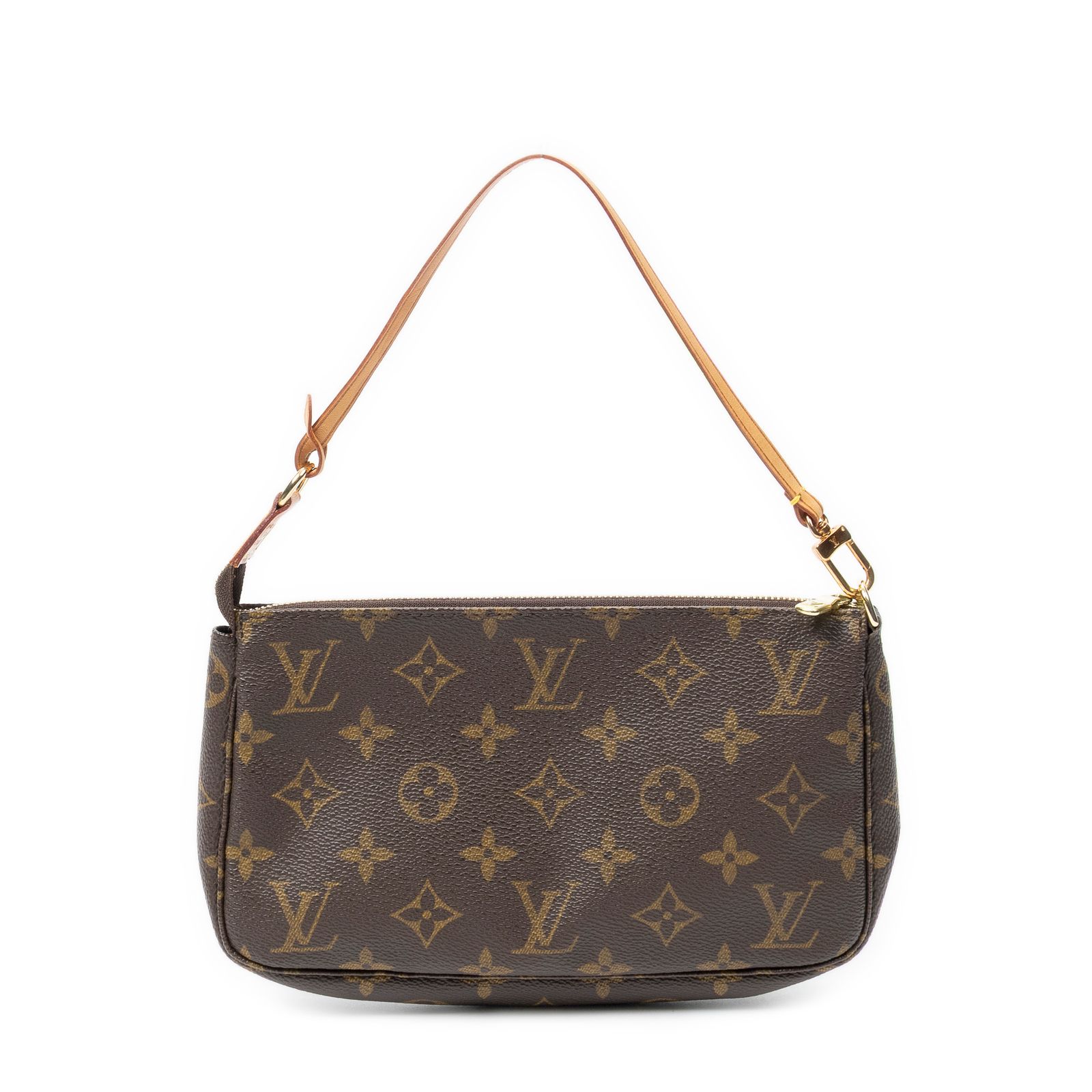 [中古] LOUIS VUITTON ルイヴィトンポシェット アクセサリー茶色モノグラムキャンバスA