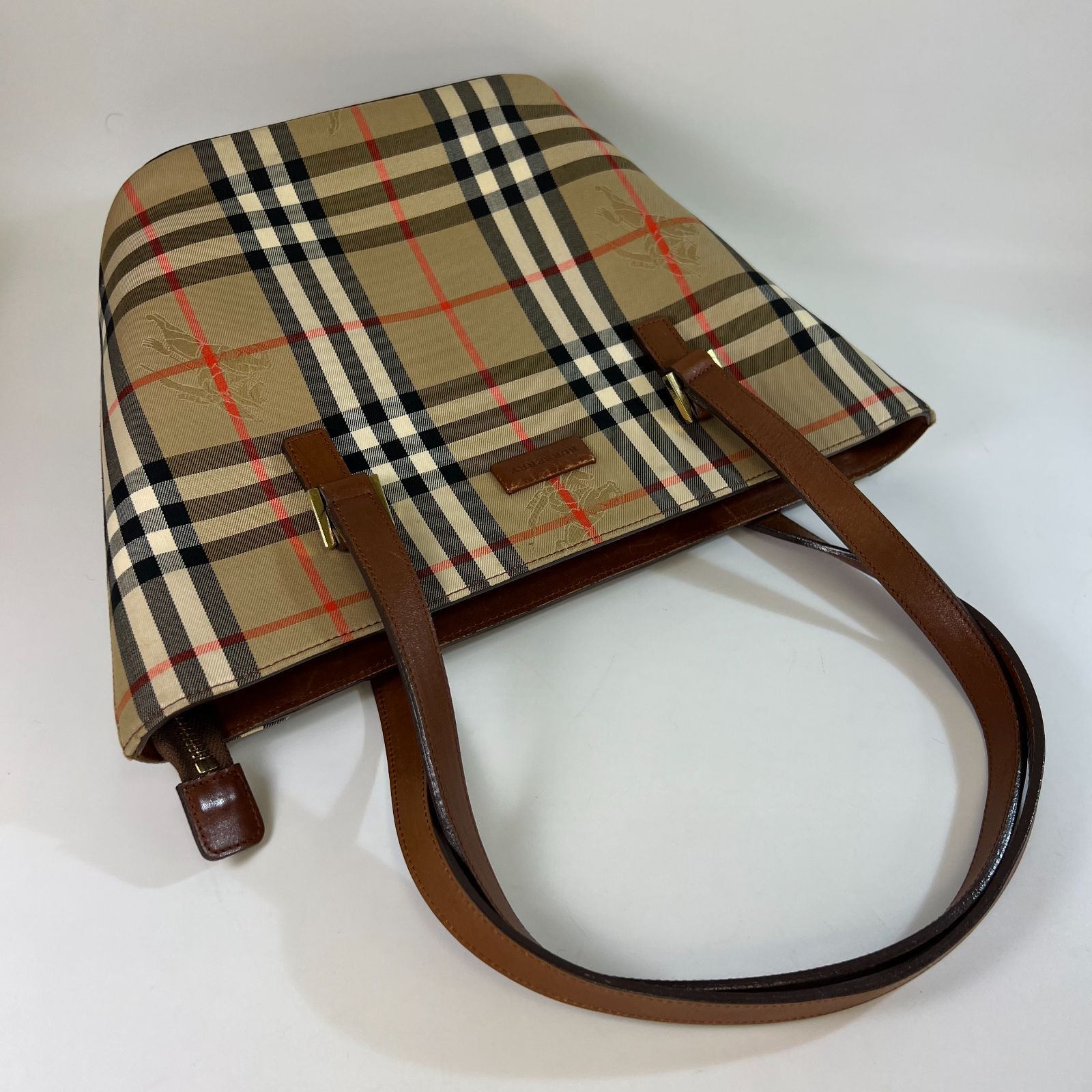 王道】Burberry バーバリー トートバッグ ショルダーバッグ ノバ
