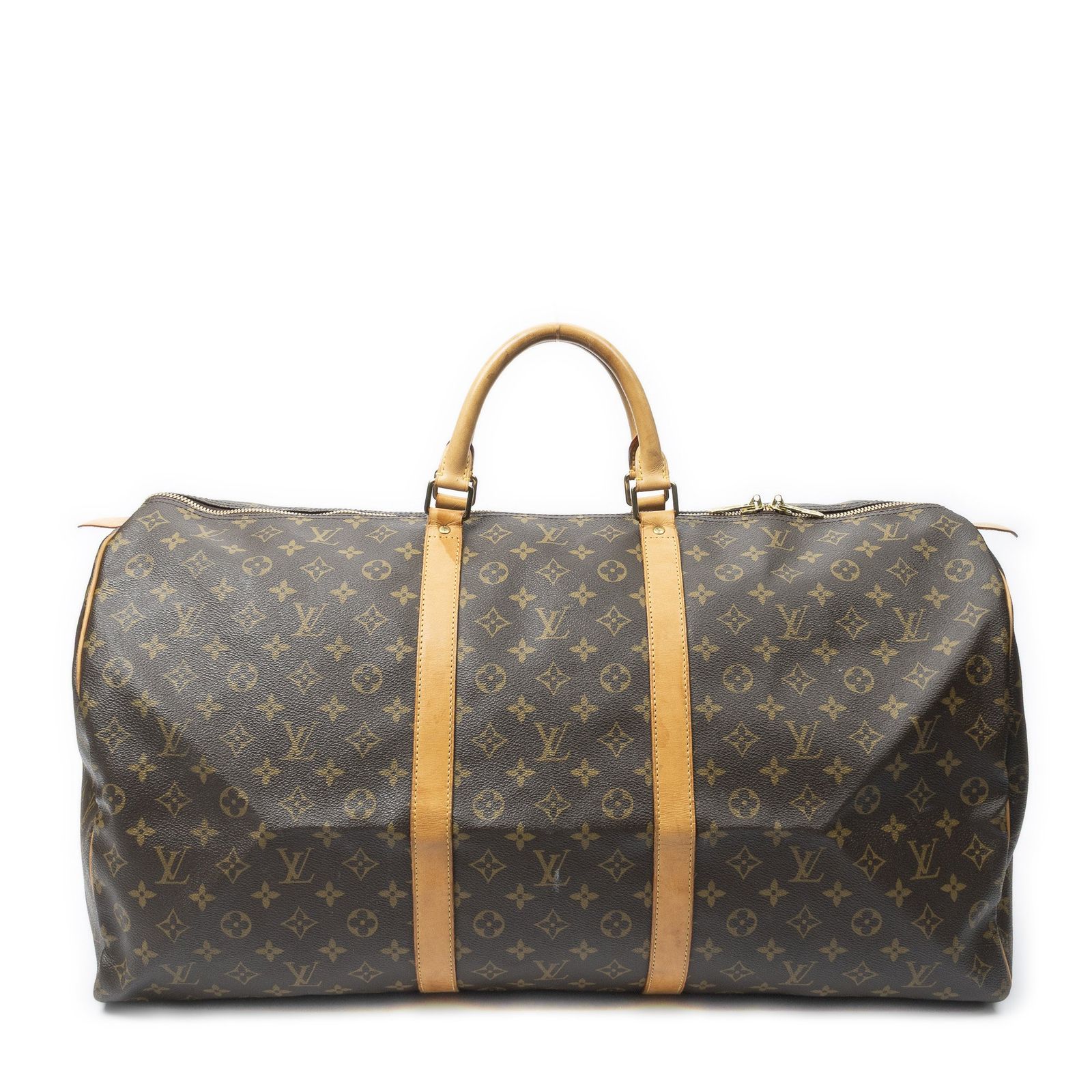 [中古] LOUIS VUITTON ルイヴィトンキーポル茶色モノグラムキャンバスA