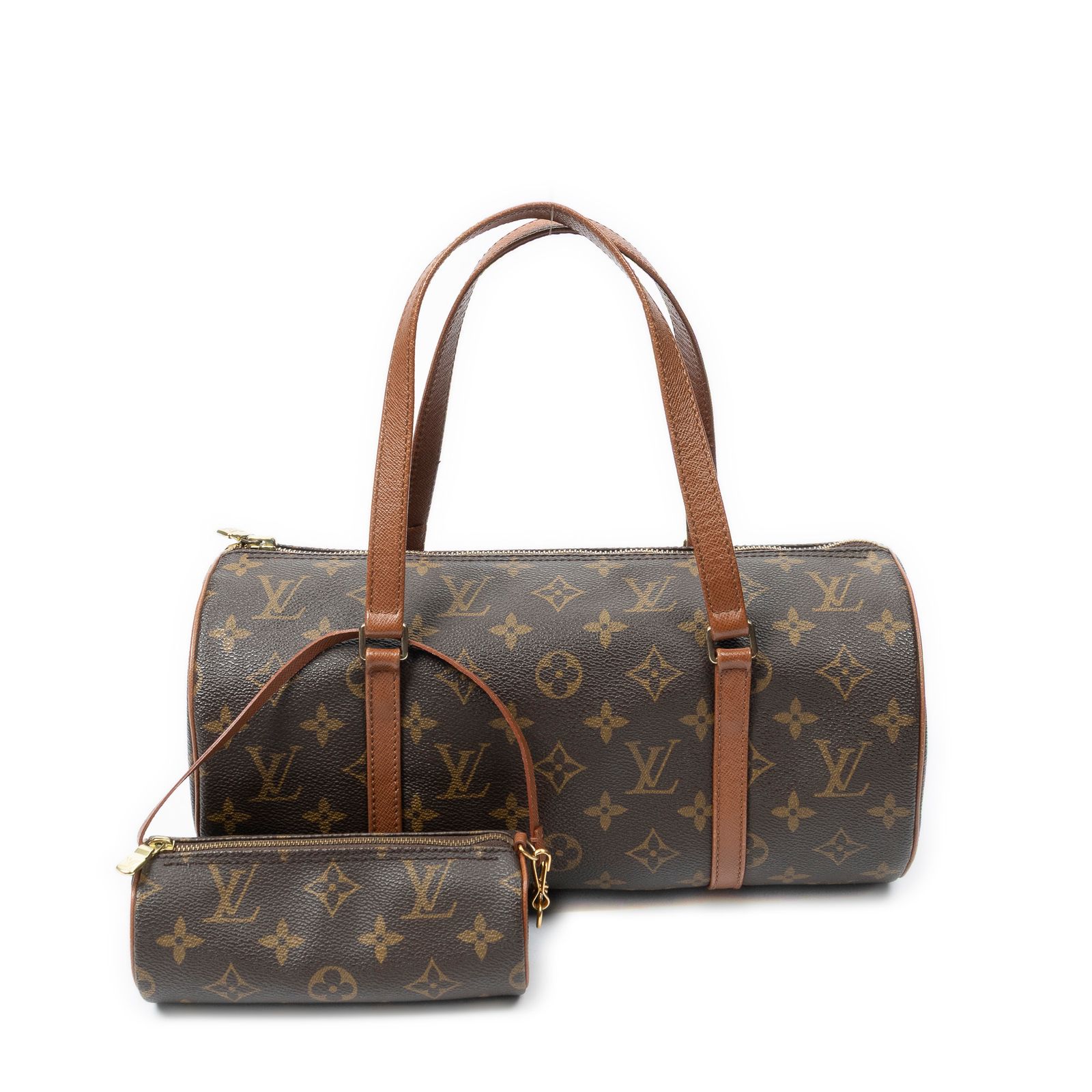 [中古] LOUIS VUITTON ルイヴィトンパピヨン茶色モノグラムキャンバスA