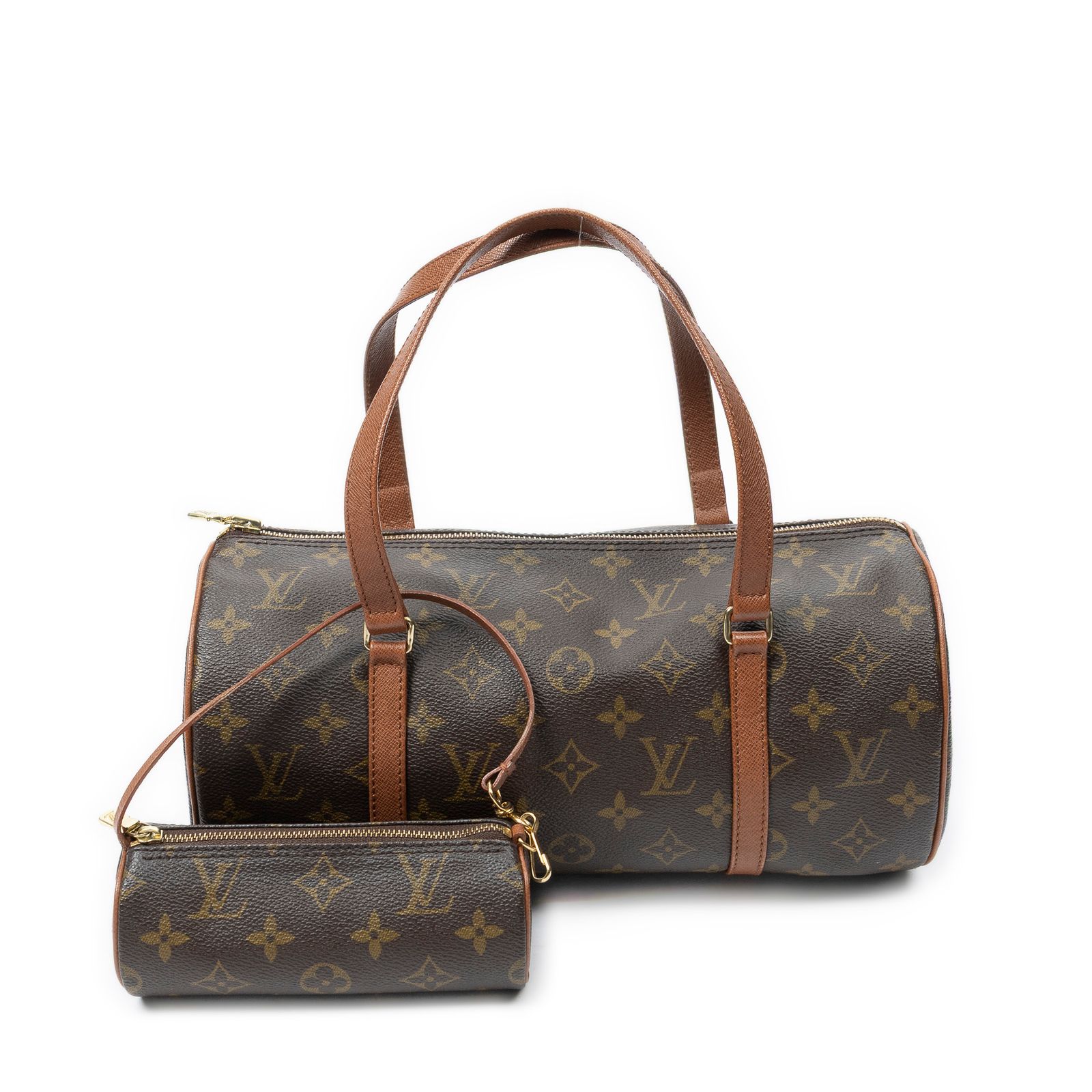 [中古] LOUIS VUITTON ルイヴィトンパピヨン茶色モノグラムキャンバスA