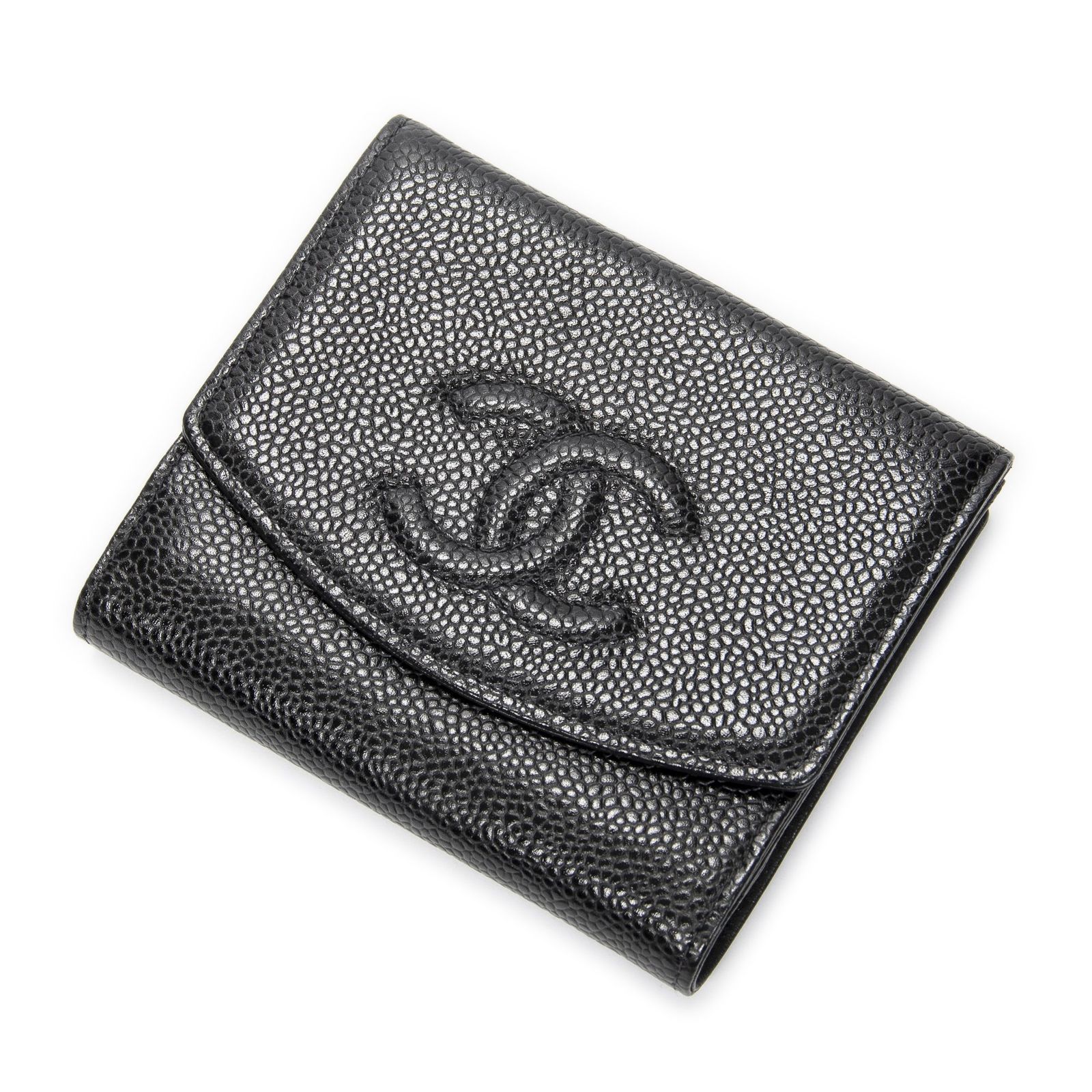 CHANEL 二つ折り財布 レザー CHANEL シャネル 二つ折り財布 レザー