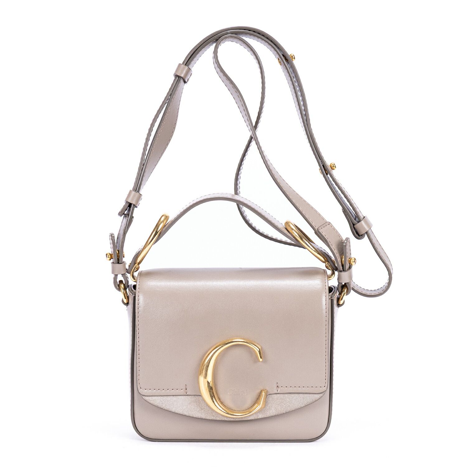 [中古] CHLOE クロエC BagトープスムースカーフスキンレザーA