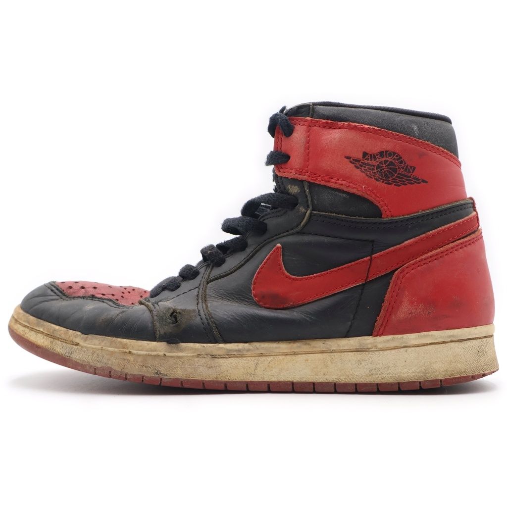 NIKE (ナイキ) 【観賞用 1994年製】 AIR JORDAN1 BRED エアジョーダン1 ブレッド ハイカットスニーカー ブラック/レッド US8/26cm 130207-061 12,130円