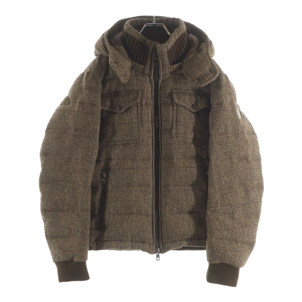 MONCLER (モンクレール) FLORIAN ツイードダウンジャケット ブラウン 220914192700