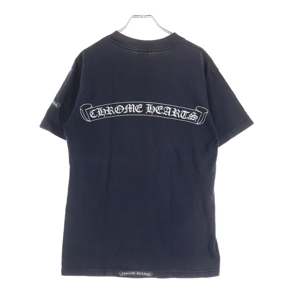 CHROME HEARTS (クロムハーツ) OLD S/S オールドバックスクロールラベルプリント 半袖Tシャツカットソー