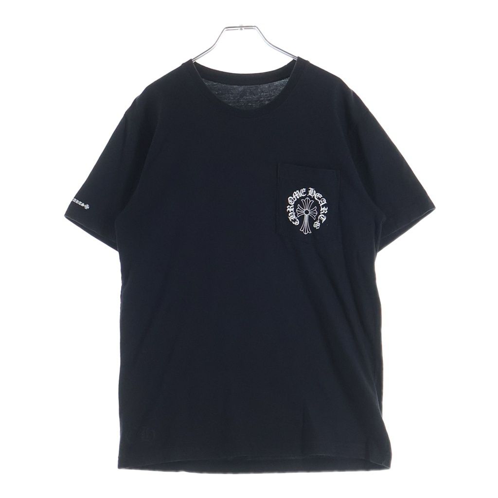 CHROME HEARTS (クロムハーツ) CH S/S バックCHクロスプリント 半袖Tシャツカットソー