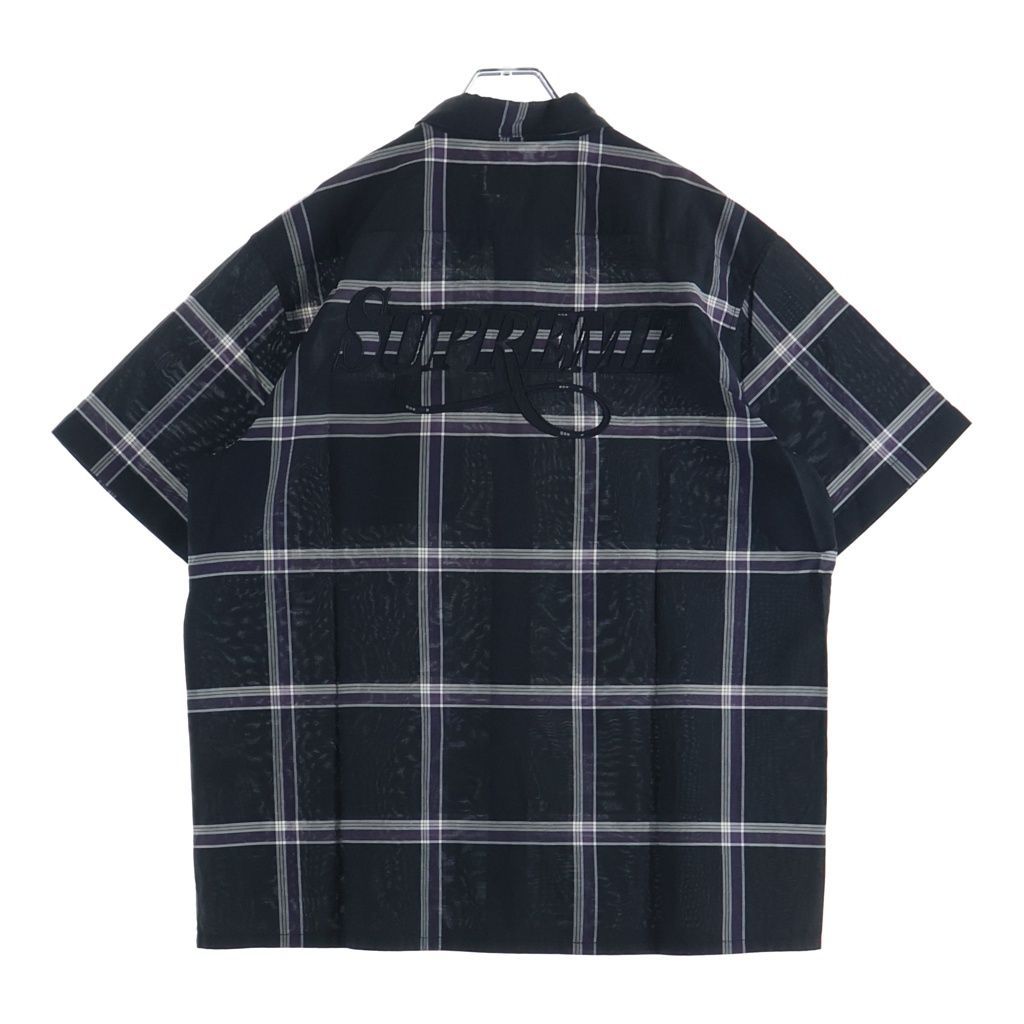 SUPREME (シュプリーム) 21SS Lightweight Plaid S/S Shirt Black ライトウェイト 半袖チェックシャツ ブラック