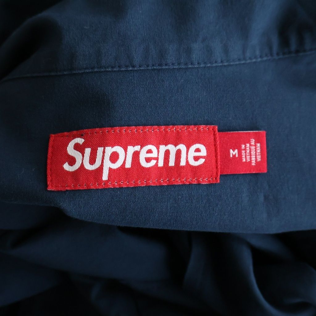 SUPREME (シュプリーム) 26SS Cigarette S/S Shirt Navy シガレット