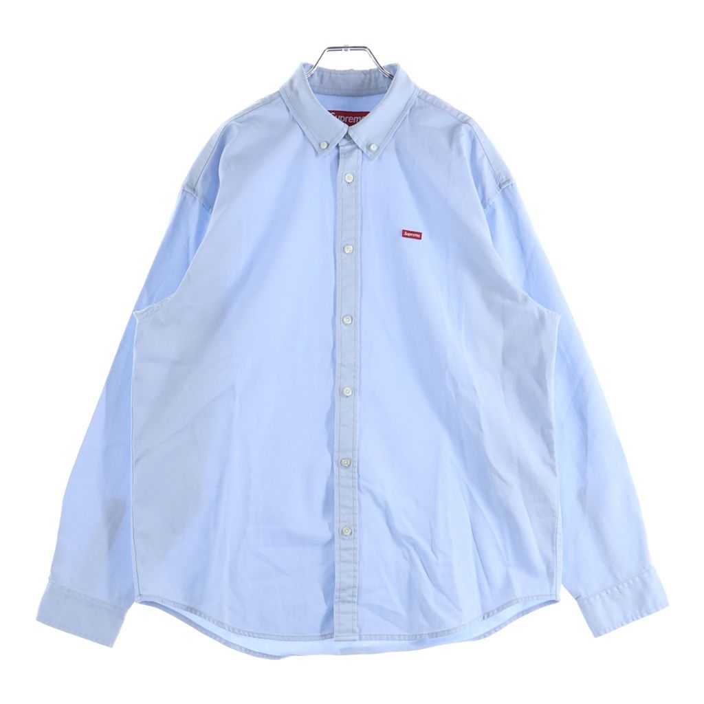 SUPREME (シュプリーム) 26SS Small Box Shirt Light Blue スモールボックスロゴ 長袖シャツ ブルー