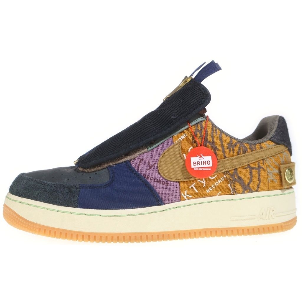 NIKE (ナイキ) ×TRAVIS SCOTT AIR FORCE 1 LOW CACTUS JACK トラヴィススコット エアフォース1 カクタスジャック ローカットスニーカー US10.5/28.5cm CN2405-900