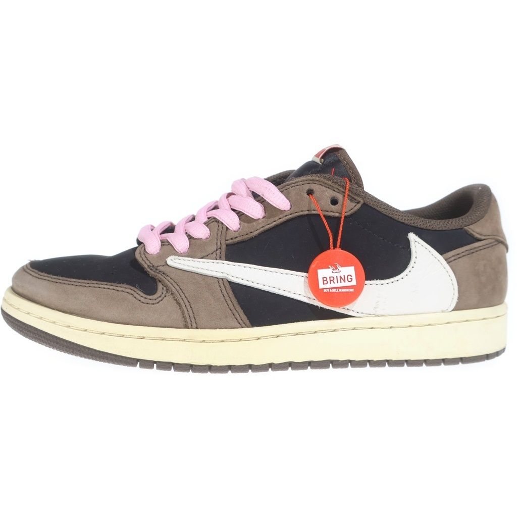 NIKE (ナイキ) ×TRAVIS SCOTT AIR JORDAN 1 LOW OG SP-T CQ4277-001 トラヴィススコット エアジョーダン ローカットスニーカー US9/27.0cm ブラウン/ブラック 63,525円