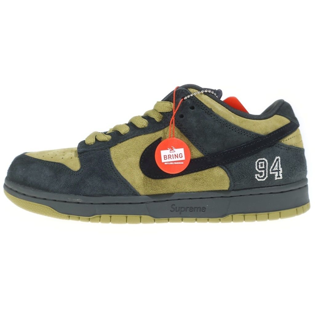 NIKE SB (ナイキエスビー) ×DUNK LOW CAMPER GREEN HQ8487-300 シュプリーム アジア限定 ダンク ローカットスニーカー キャンパーグリーン US10/28cm