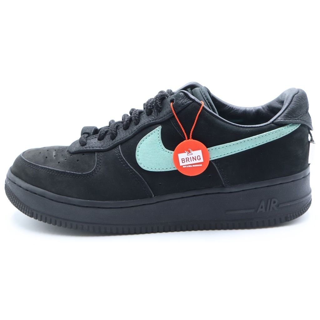 NIKE (ナイキ) ×TIFFANY&CO AIR FORCE 1 LOW 1837 BLACK×ティファニー エアフォース1 ローカットスニーカー ブラック/ブルー US9/27cm DZ1382-001