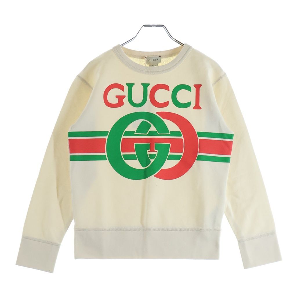GUCCI (グッチ) ロゴスウェット アイボリー 10 587044 XJBDE