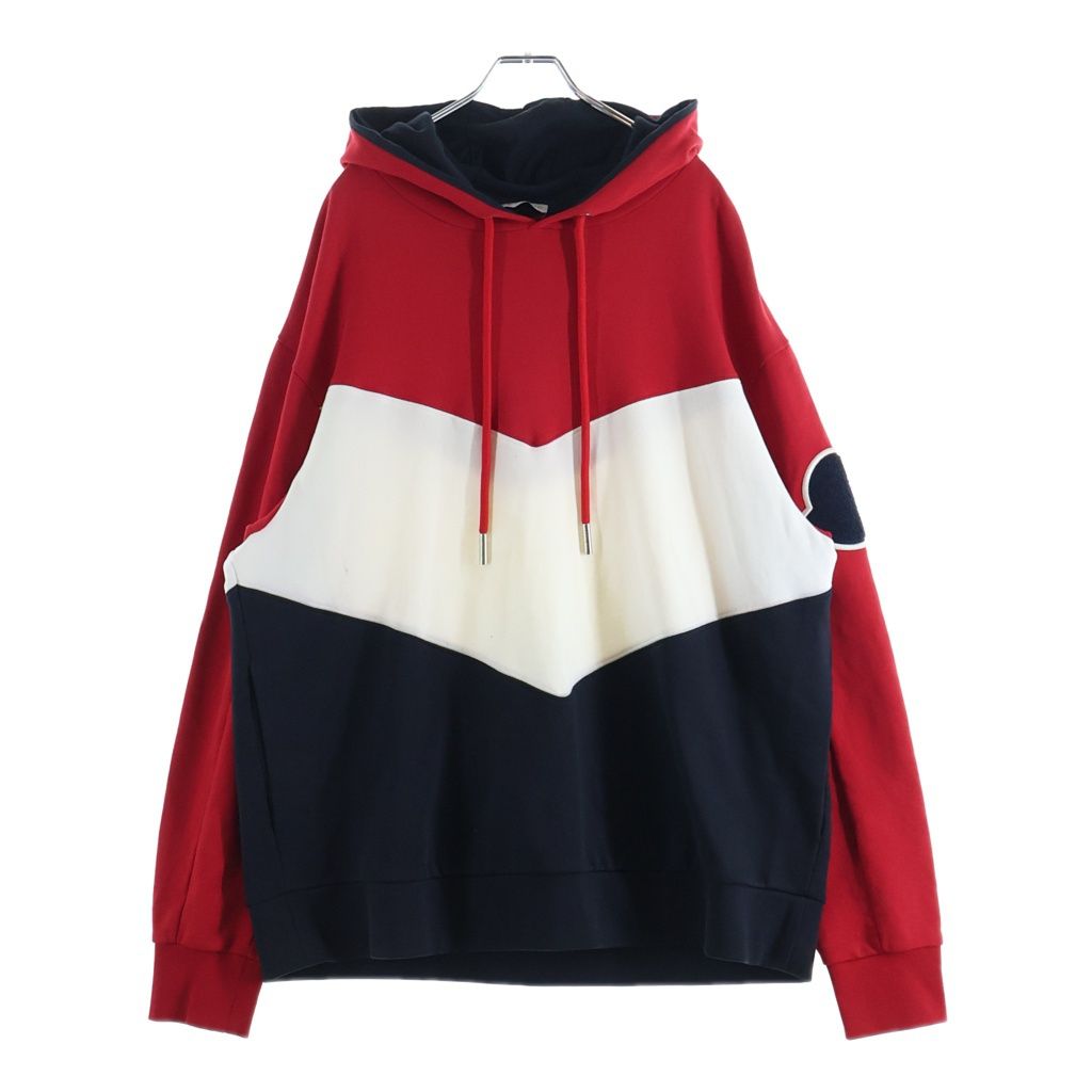 MONCLER (モンクレール) 19SS ワッペンロゴ プルオーバースウェット パーカー フーディー トラック ジョガーパンツ レッド/ネイビー E10918000500/E10918704400 MONCLER (モンクレール) 19SS ワッペンロゴ プルオーバースウェット パーカー フーディー トラック ジョガーパンツ レッド/ネイビー E10918000500/E10918704400