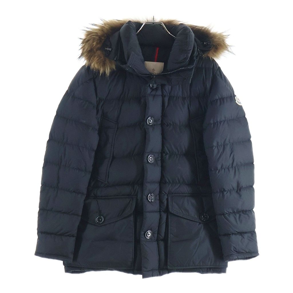 MONCLER (モンクレール) 20AW CLUNY DOWN JAKET クルーニー ファー付ダウンコート ジャケット ブラック F20911B52502