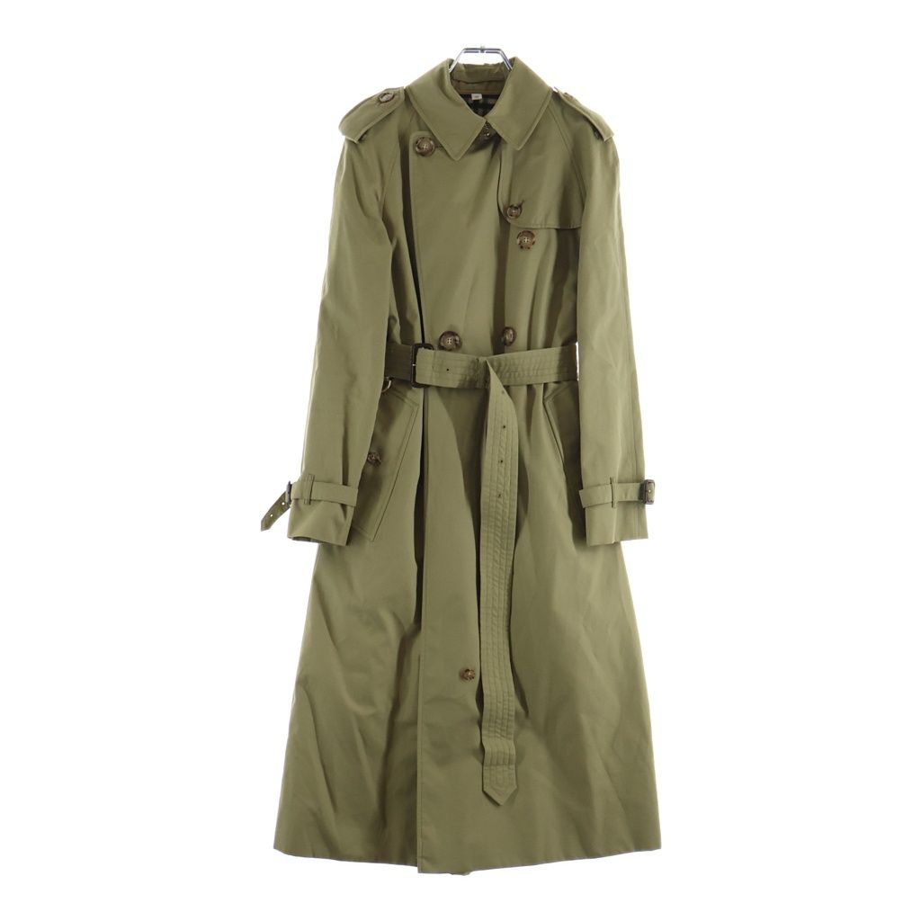バーバリー　トレンチコート　ノバチェック　ダブル　カーキ　ベルト　ロング　英国製 BURBERRY (バーバリー) ノヴァチェック ベルトライナー付きトレンチ