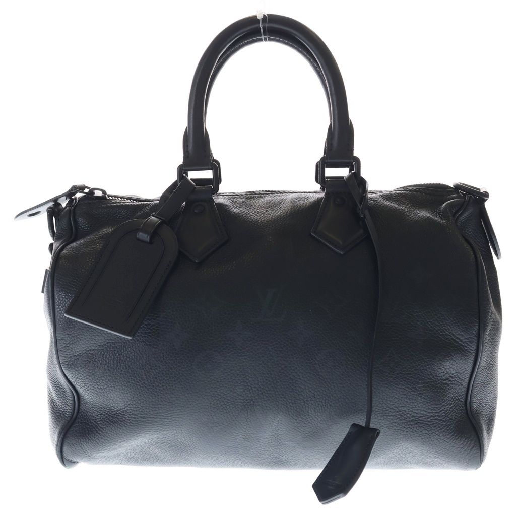 LOUIS VUITTON (ルイヴィトン) スピーディ P9 バンドリエール 30 2WAYバッグ ボストンバッグ ハンドバッグ ショルダーバッグ ウルトラブラック レザー M13904 ブラック金具