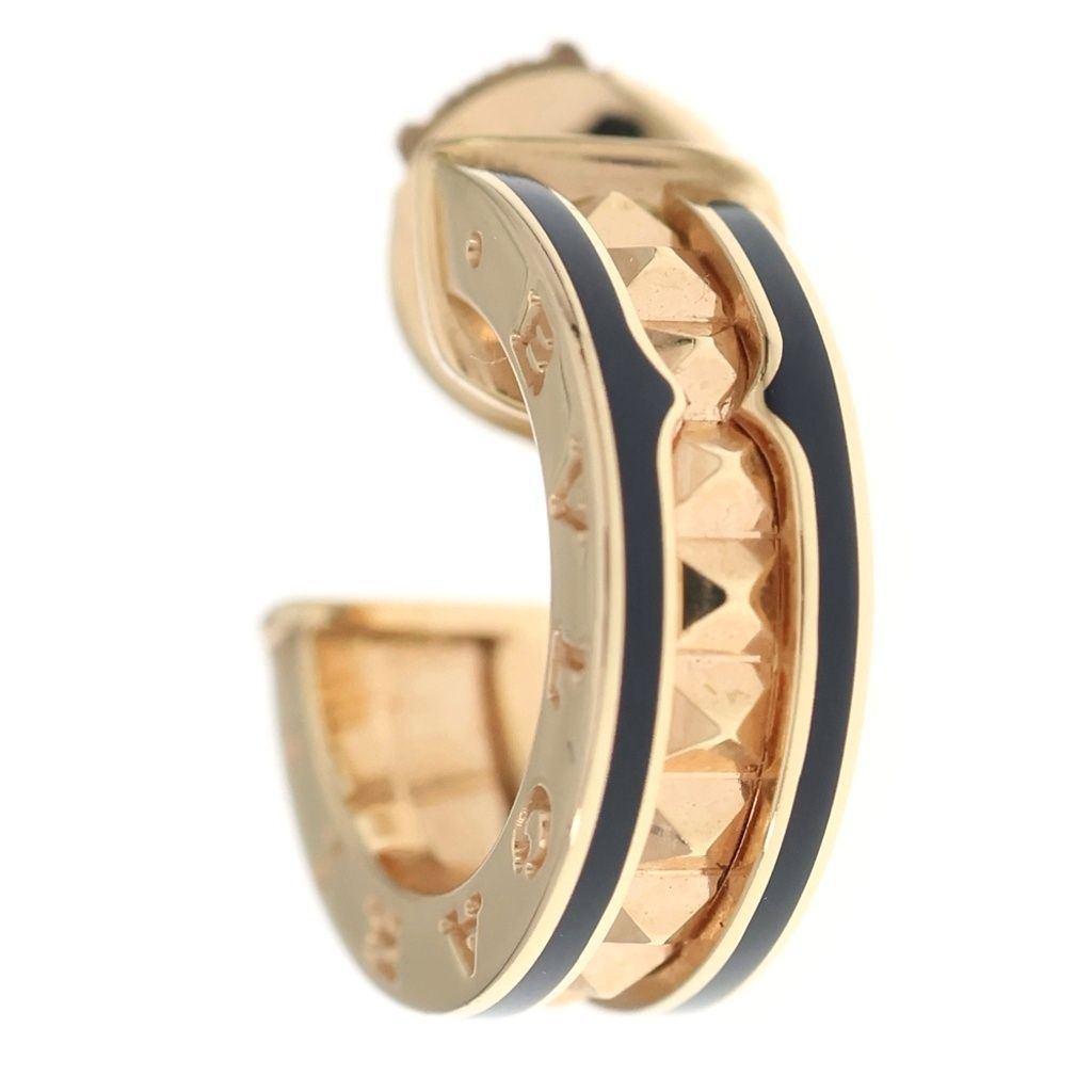BVLGARI (ブルガリ) B.zero1 ビーゼロワン ロック ピアス K18PG ピンクゴールド 357567