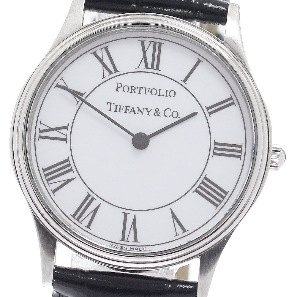 ティファニー TIFFANY&Co. ポートフォリオ クォーツ メンズ 美品