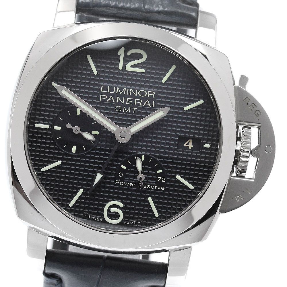パネライ PANERAI PAM00537 ルミノール 1950 3デイズ GMT パワーリザーブ アッチャイオ 自動巻き メンズ 箱・保証書付き_961603