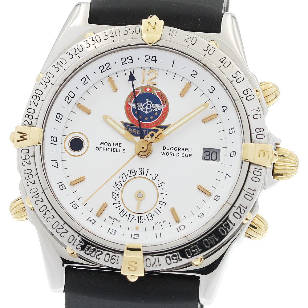 ブライトリング BREITLING B15508 デュオグラフ 1000本限定 自動巻き メンズ 良品 _955521
