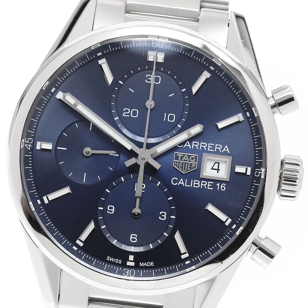タグホイヤー TAG HEUER CBK2112 カレラ キャリバー16 デイト クロノグラフ 自動巻き メンズ 箱・保証書付き_958332