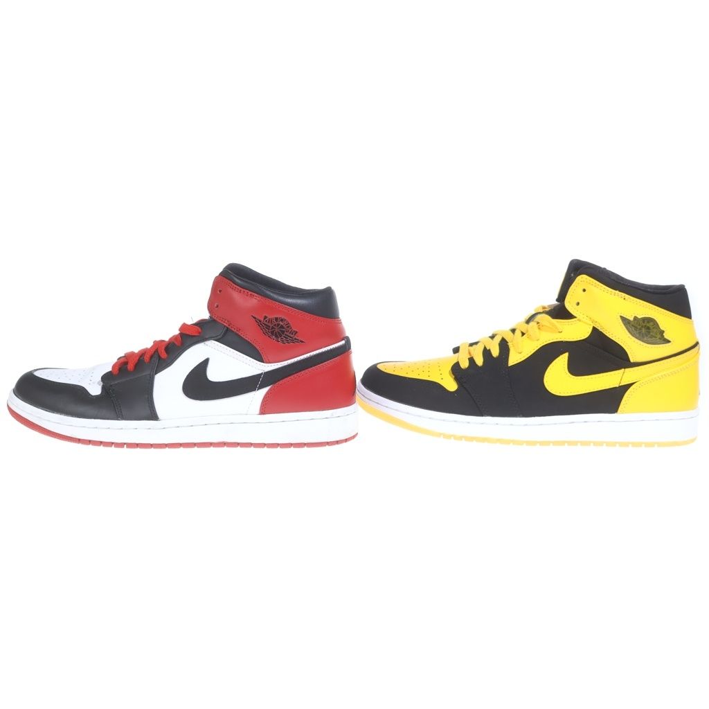 NIKE (ナイキ) AIR JORDAN 1 MID OLD LOVE AIR JORDAN 1 MID NEW LOVE エアージョーダン1 ニューラブ ミッドカットスニーカー イエロー/ブラック US11/29cm 136085-072
