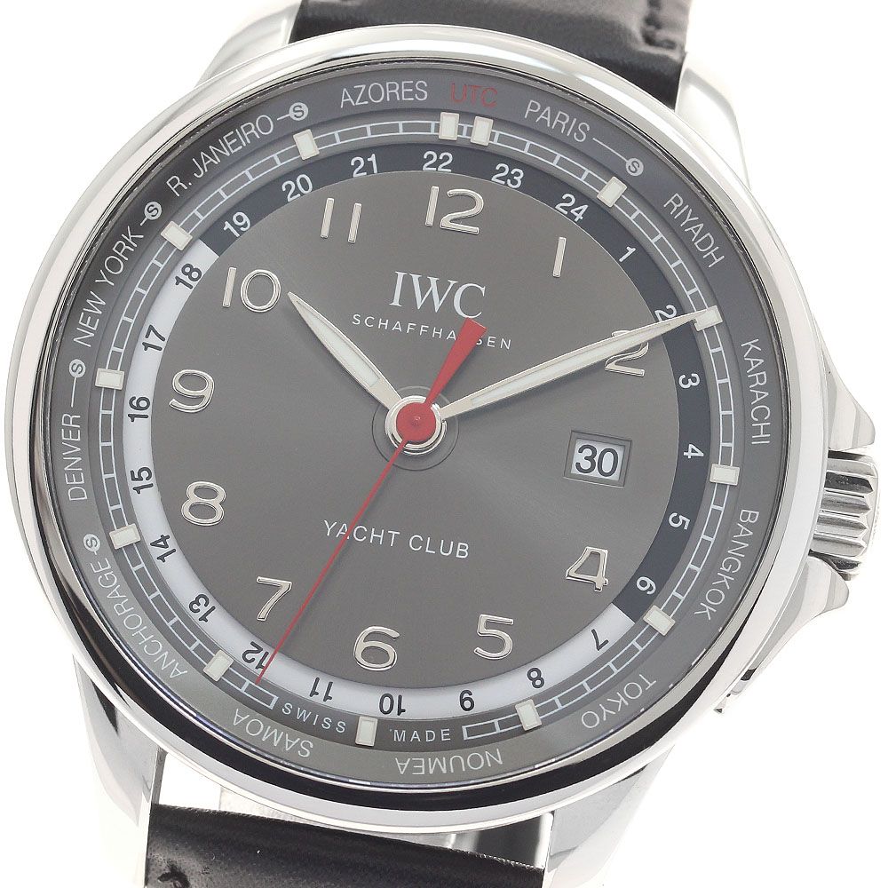 IWC IWC SCHAFFHAUSEN IW326602 ポルトギーゼ ヨットクラブ ワールドタイマー 500本限定 自動巻き メンズ 美品 _957085