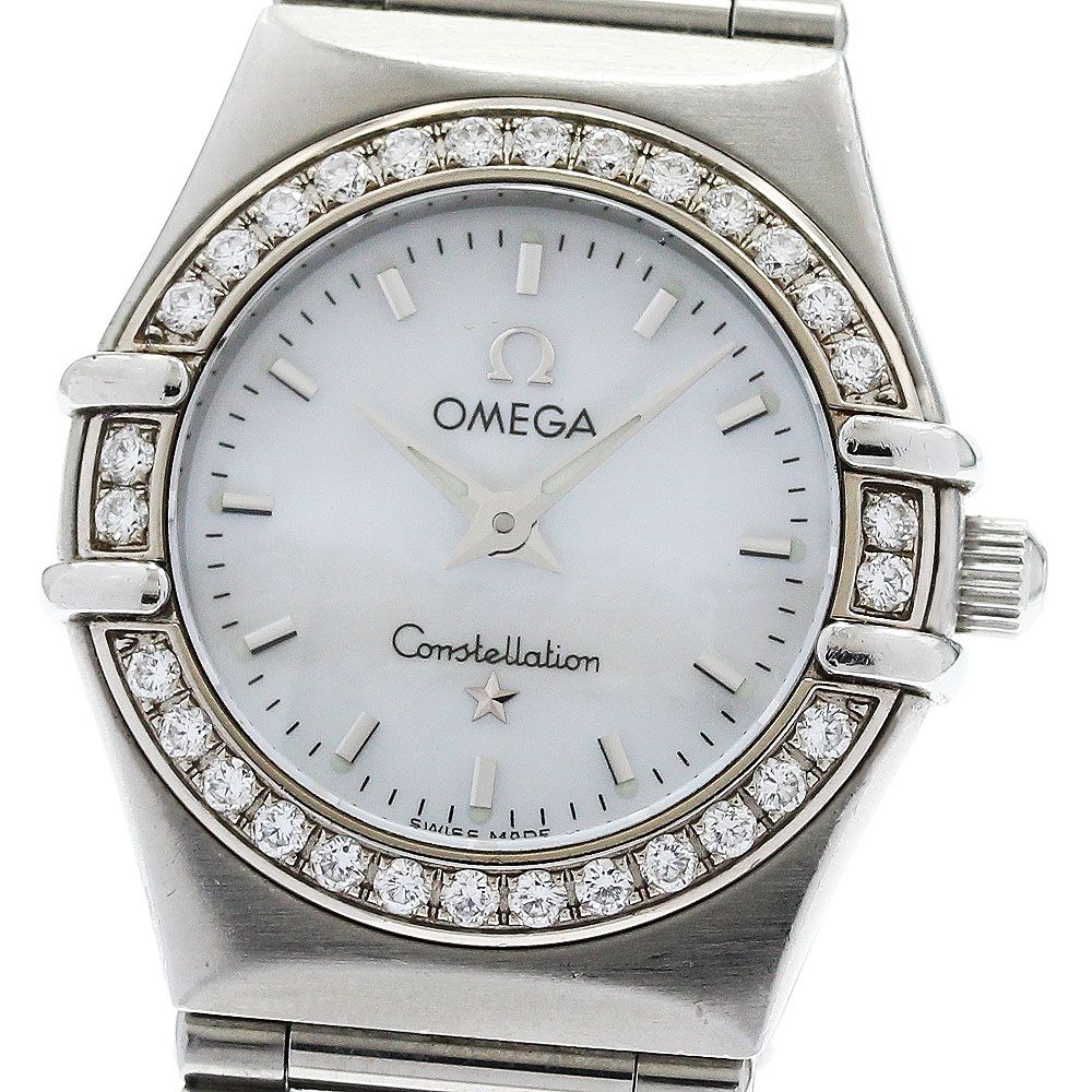 オメガ OMEGA 1466.71 コンステレーション ダイヤベゼル クォーツ レディース _943347