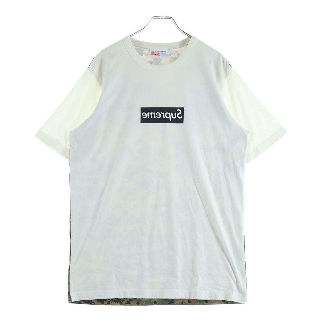 SUPREME (シュプリーム) 13SS ×COMME des GARCONS Box Logo S/S Tee コムデギャルソン ボックスロゴ 半袖Tシャツ ホワイト
